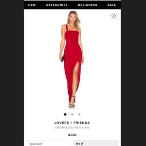 Revolve lovers and friends red dress